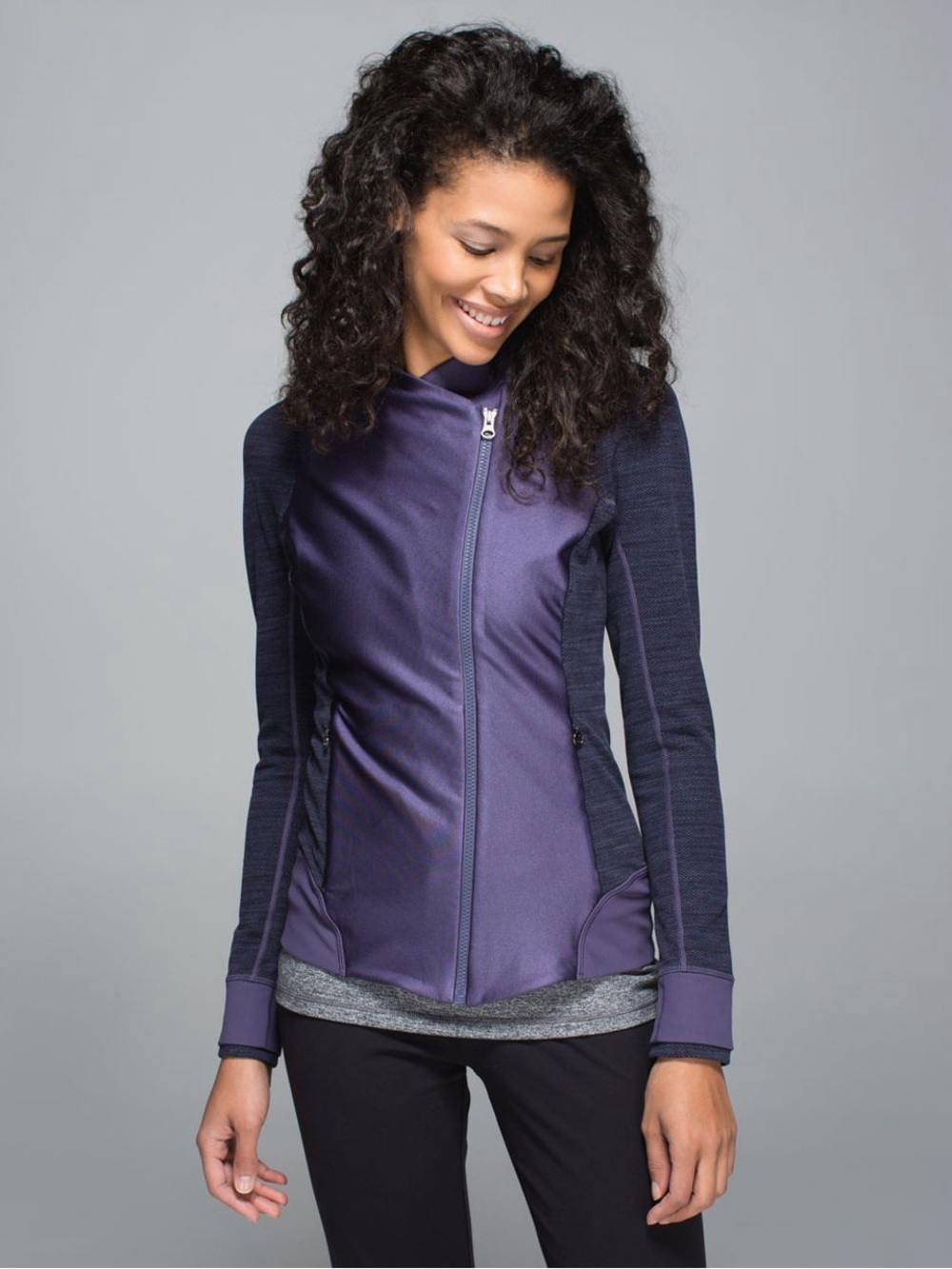 Lululemon Emerge Renewed Jacket Purple Zip Like New